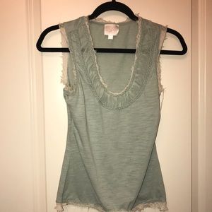 Mint Green Frilled Tank